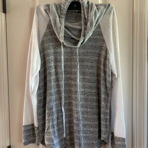 Womens pullover with cowlneck